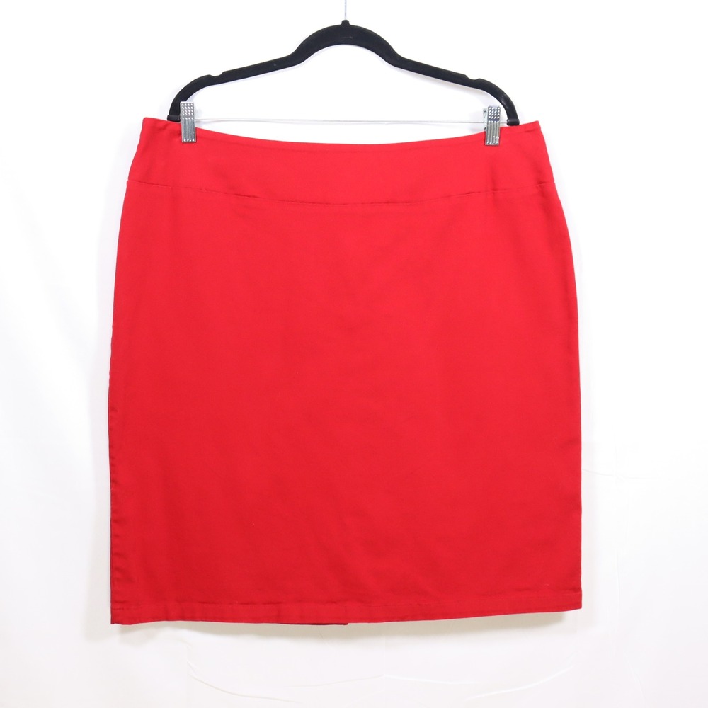 Dollz & Dames Pencil Skirt 2X Red Womens Pinup Rockabilly Bottoms